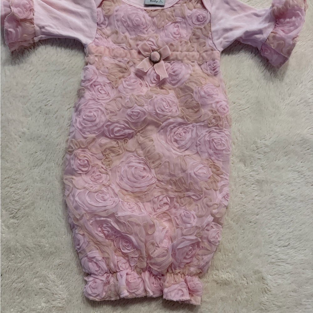 Pink Floral Kids Dress